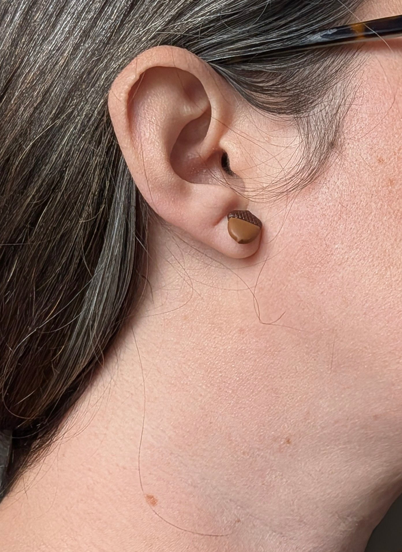 Fall Stud Earring Set – Pumpkins, Mittens, Maple Leaf & Acorn (Hypoallergenic Titanium)