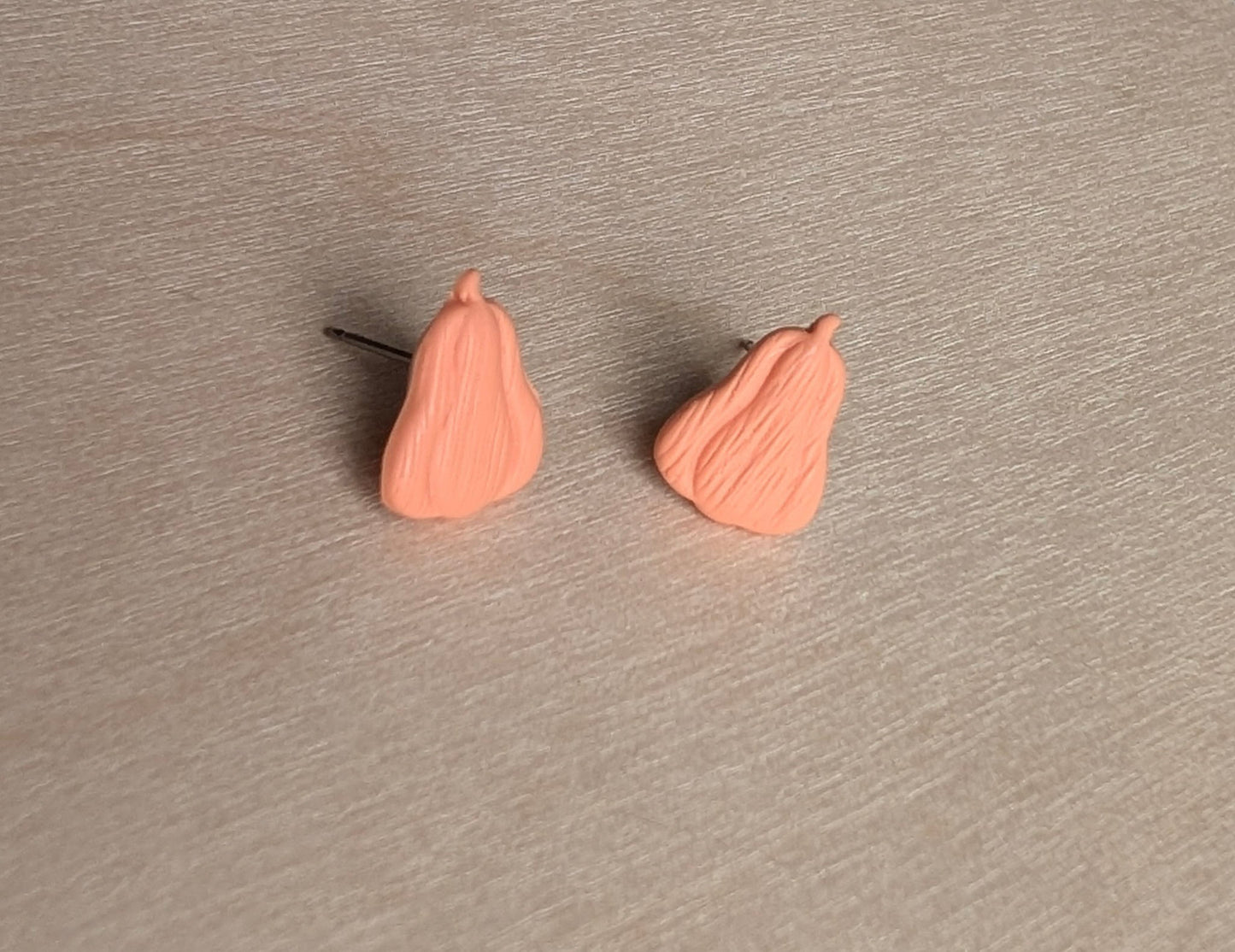Fall Stud Earring Set – Mushroom, Squirrel, Hat & Squash (Hypoallergenic Titanium)