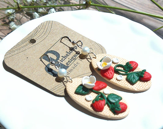 Strawberry Vine Earrings