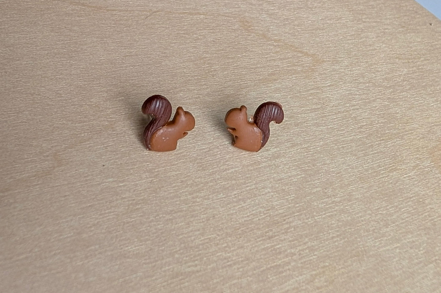 Fall Stud Earring Set – Mushroom, Squirrel, Hat & Squash (Hypoallergenic Titanium)